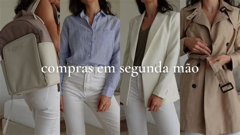 Bolsas de marca de segunda mão, roupas de segunda mão .